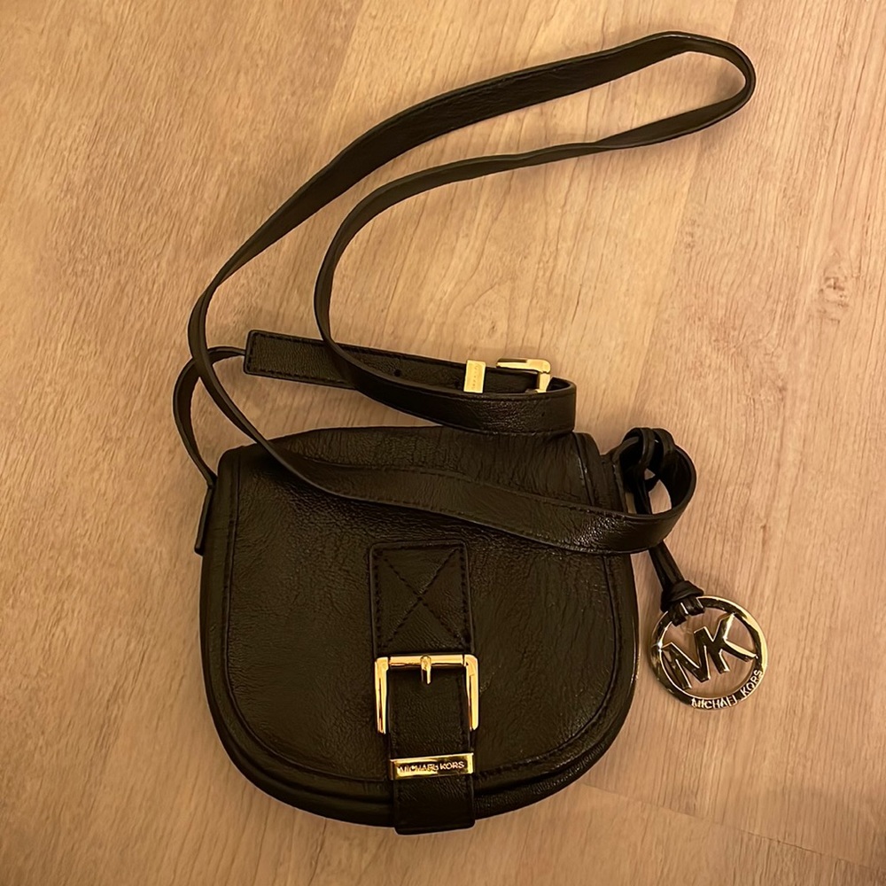 Michael Kors Black with gold detail crossbody